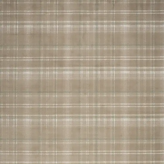 Brown and Ivory Plaid Non Skid Area Rug Photo 5