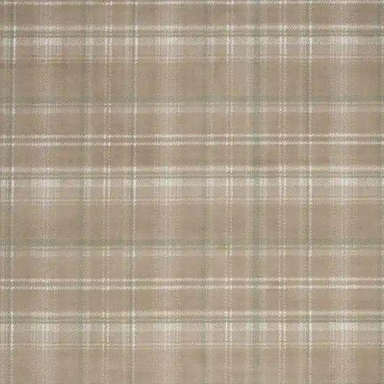 Brown and Ivory Plaid Non Skid Area Rug Photo 4