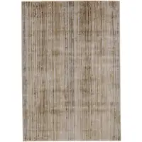 Photo of Brown and Tan Striped Power Loom Area Rug