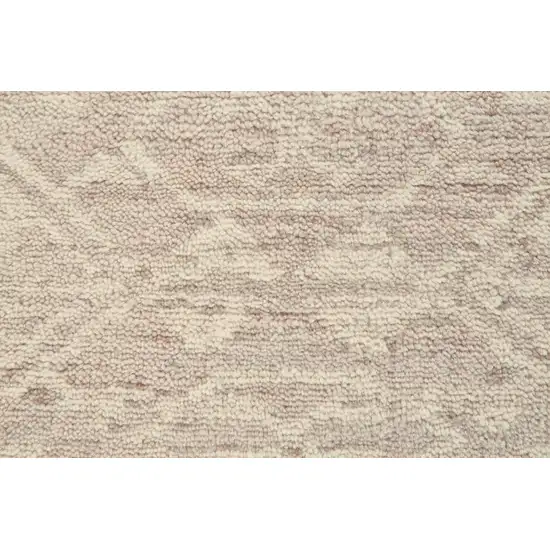 Brown and Tan Wool Southwestern Hand Knotted Area Rug Photo 8