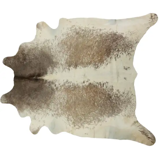 Brown and White Cowhide Hand Knotted Area Rug Photo 3