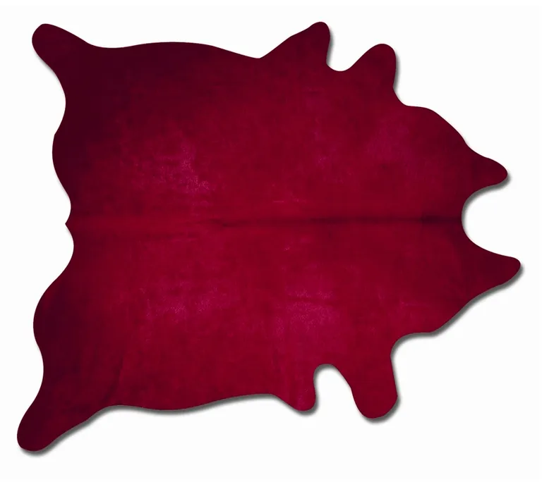 Burgundy Cowhide - Area Rug Photo 1