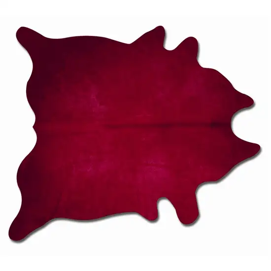 Burgundy Cowhide - Area Rug Photo 1