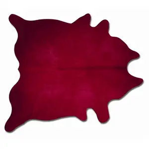 Photo of Burgundy Cowhide  Rug