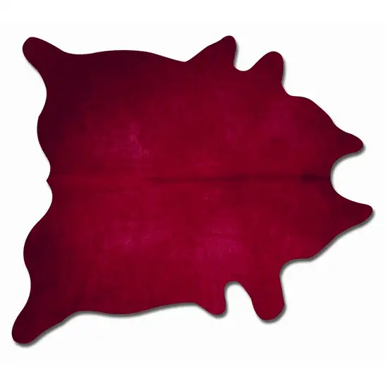 Burgundy Cowhide  Rug Photo 1