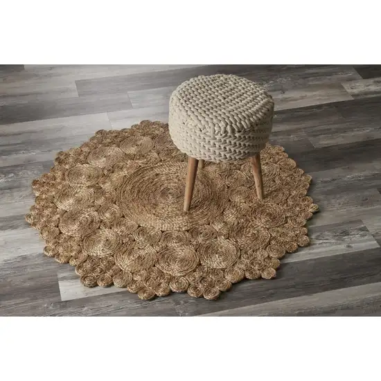 Bursting Medallion Boutique Jute Rug Photo 7