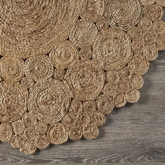 Bursting Medallion Boutique Jute Rug Photo 6