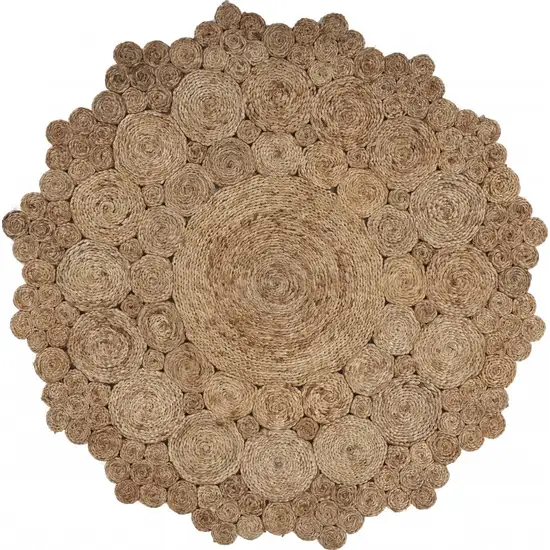 Bursting Medallion Boutique Jute Rug Photo 9