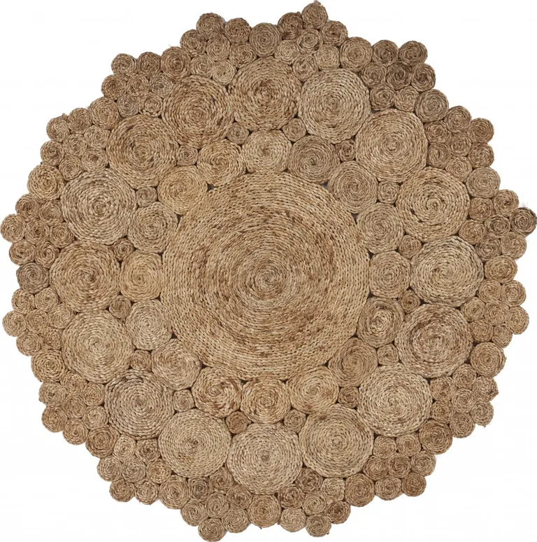 Bursting Medallion Boutique Jute Rug Photo 1