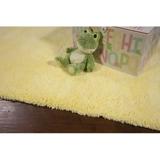 Canary Yellow Indoor Shag Rug Photo 4