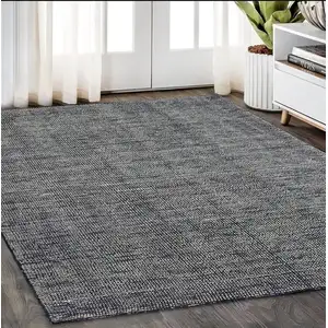 Photo of Charcoal And Black Hand Tufted Area Rug