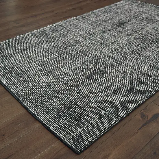 Charcoal And Black Hand Tufted Area Rug Photo 8