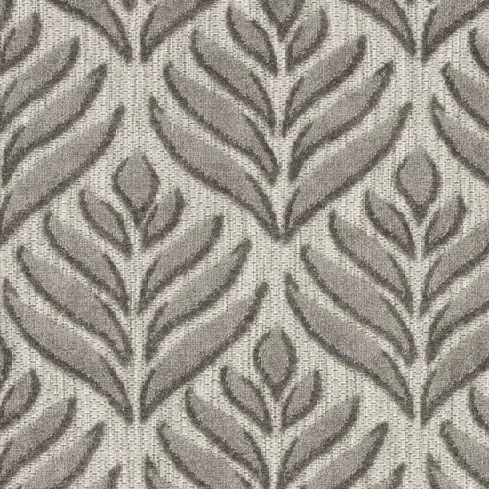 Charcoal Floral Power Loom Area Rug Photo 4