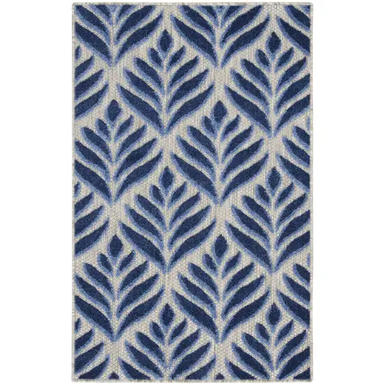 Charcoal Floral Power Loom Area Rug Photo 1