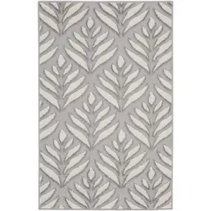 Photo of Charcoal Floral Power Loom Area Rug