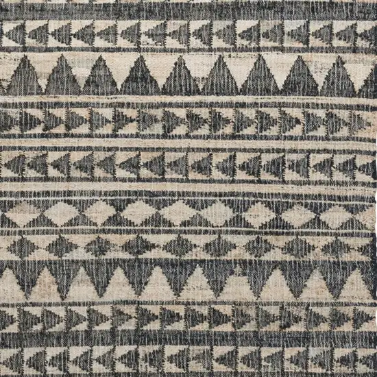 Charcoal Geometric Hand Woven Area Rug Photo 3