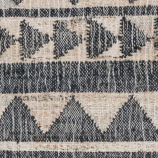 Charcoal Geometric Hand Woven Area Rug Photo 5