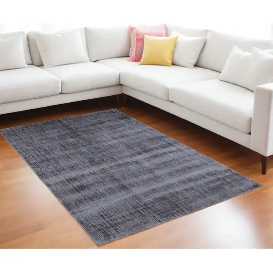 Charcoal Hand Loomed Area Rug Photo 1