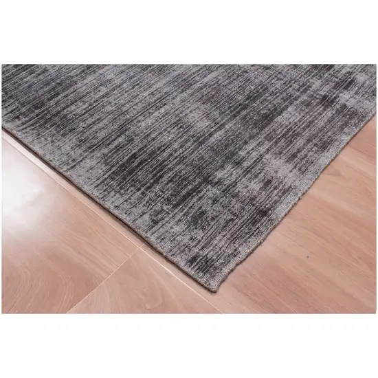 Charcoal Hand Loomed Area Rug Photo 9