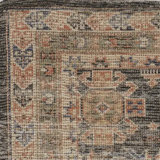 Charcoal Hand Woven Traditional Indoor Area Rug Photo 2