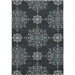 Photo of Charcoal Polypropylene Accent Rug