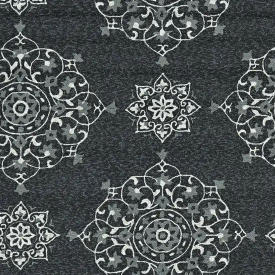 Charcoal Polypropylene Accent Rug Photo 5