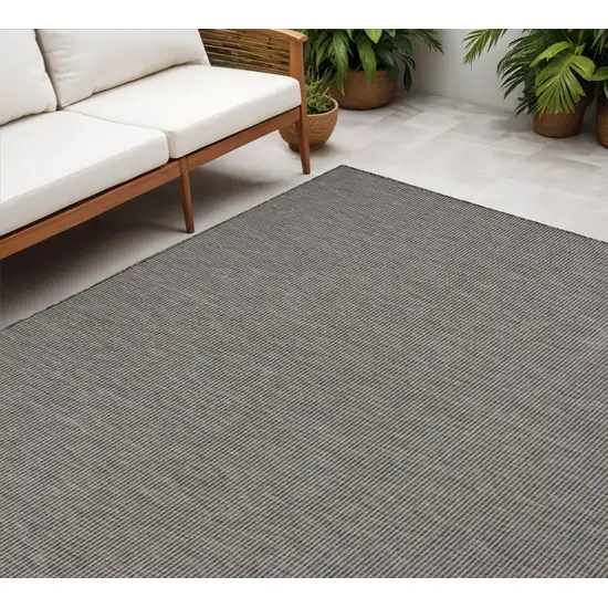 Charcoal Indoor Outdoor Area Rug Photo 1