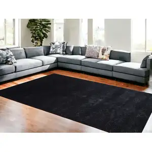 Photo of Charcoal Shag Hand Tufted Area Rug