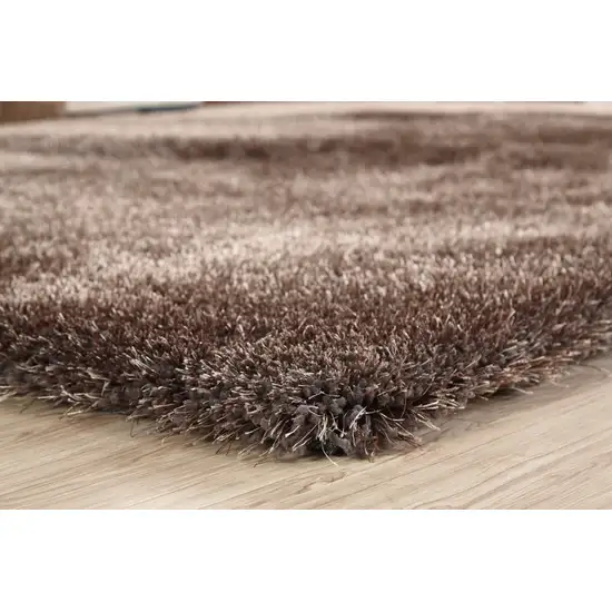 Charcoal Shag Hand Tufted Area Rug Photo 6