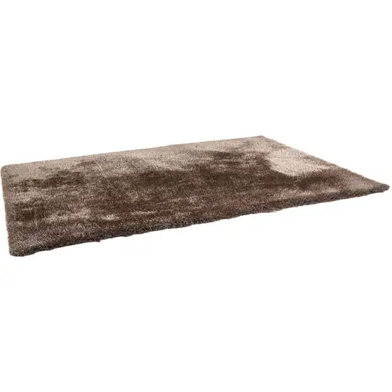 Charcoal Shag Hand Tufted Area Rug Photo 1