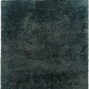 Photo of Charcoal Shag Hand Tufted Area Rug