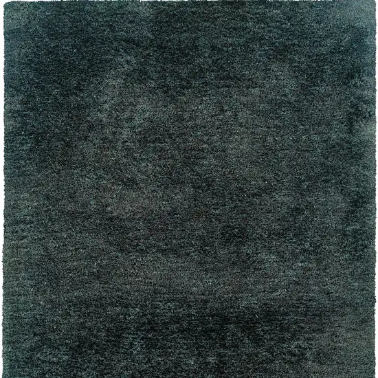 Charcoal Shag Hand Tufted Area Rug Photo 5