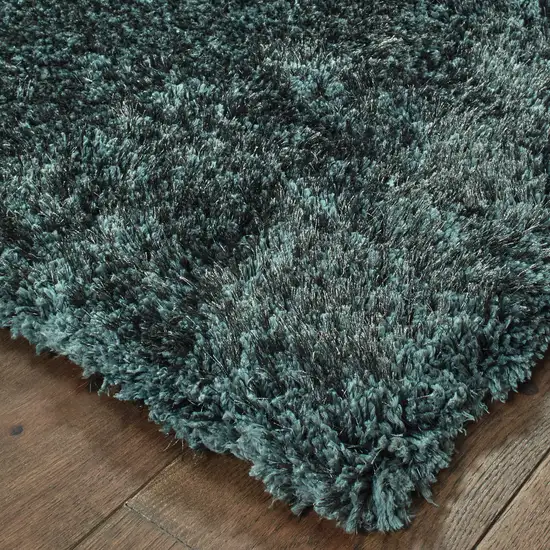 Charcoal Shag Hand Tufted Area Rug Photo 7