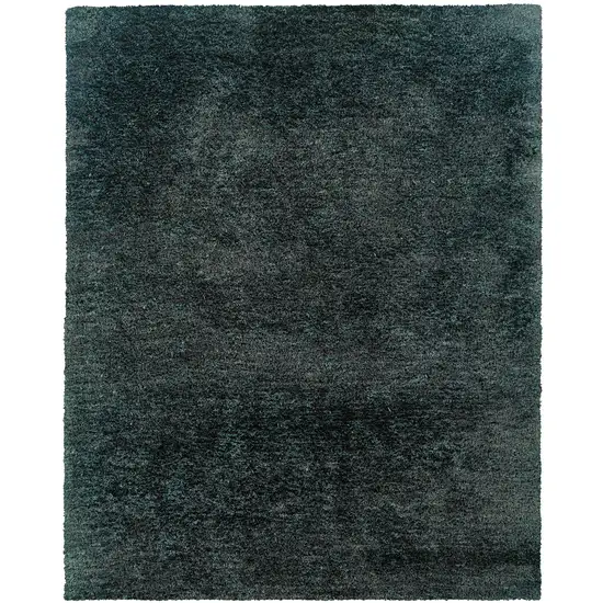 Charcoal Shag Hand Tufted Area Rug Photo 2