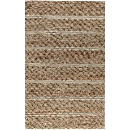 Charcoal Striped Hand Woven Area Rug Photo 1