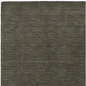 Photo of Charcoal Wool Hand Tufted Area Rug