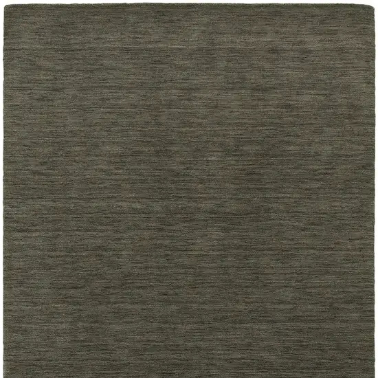 Charcoal Wool Hand Tufted Area Rug Photo 5