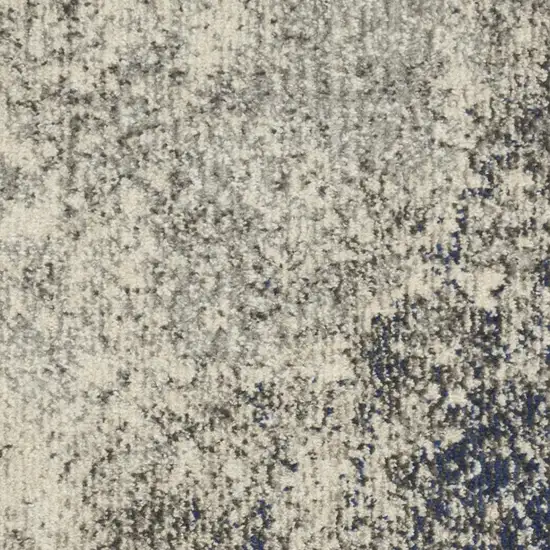 Gray And Ivory Abstract Area Rug Photo 2