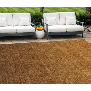 Photo of Chocolate And Brown Ombre Washable Indoor Outdoor Area Rug