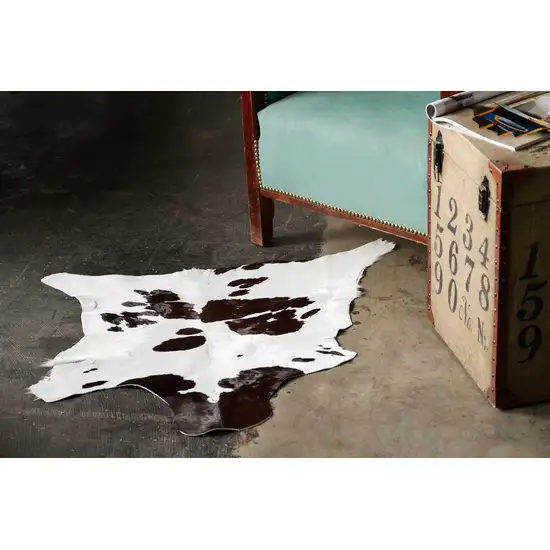 Chocolate And White Calfskin - Area Rug Photo 3