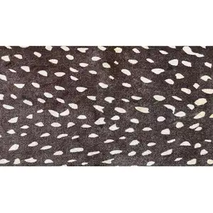 Photo of Chocolate Animal Print Washable Area Rug With Uv Protection