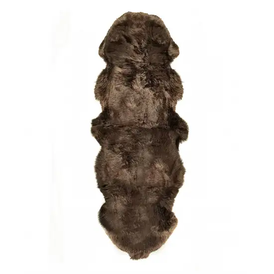 Chocolate Double Sheepskin - Area Rug Photo 1