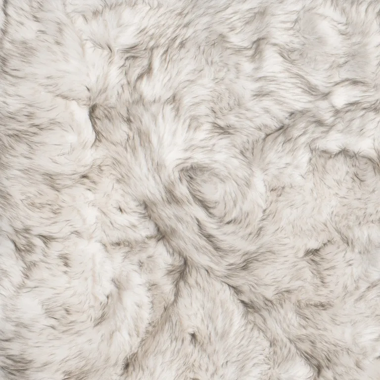 Chocolate Faux Fur Ombre Non Skid Area Rug Photo 3