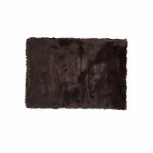 Photo of Chocolate Faux Rectangular - Area Rug