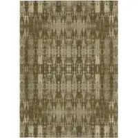 Photo of Chocolate Moroccan Washable Non Skid Indoor Outdoor Area Rug