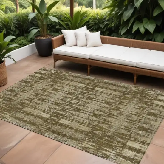 Chocolate Moroccan Washable Non Skid Indoor Outdoor Area Rug Photo 1