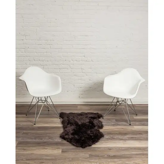 Chocolate New Zealand Natural Sheepskin Rug Photo 5