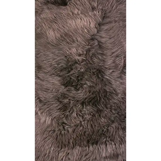 Chocolate New Zealand Natural Sheepskin Rug Photo 2