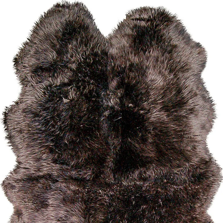 Chocolate Quattro Sheepskin Area Rug Photo 4