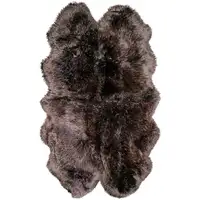 Photo of Chocolate Quattro Sheepskin Area Rug